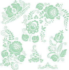 Beautiful flower art and mandala vector design 