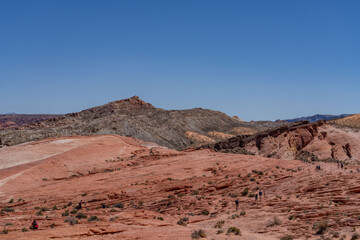 Pebbles/Gravel from Willow Tank Formation, red Aztec Sandstone outcrops, Fire Wave Trail, Valley of Fire State Park, Clark County, Nevada geology.