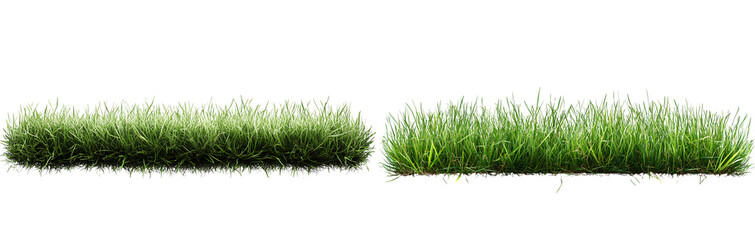 Thin Line of Grass Border for Graphic Design, Transparent PNG