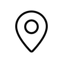 Location pin indicating a specific place illustration design element