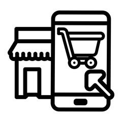 online market Line Icon