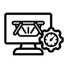 Obraz premium web Line Icon