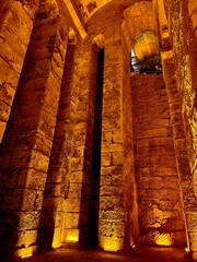 Underground Water Cistern (also name Dara Dungeon) in Dara outside Mardin., Turkey