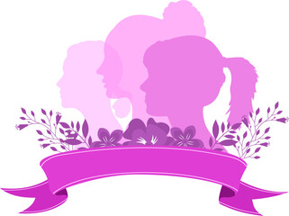 Women's Day Silhouette Banner