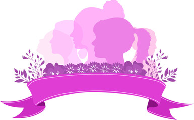 Women's Day Silhouette Banner