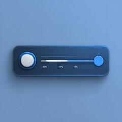 Adjusting a sleek modern volume slider for subtle sound tweaks in a digital workstation interface