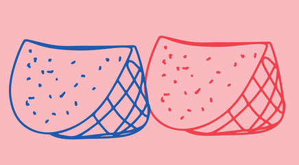 Cheese Food Line Drawing Sketch