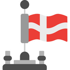 Naklejka premium Denmark Icon