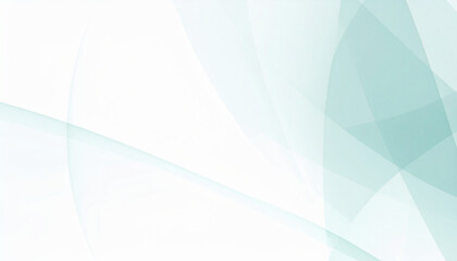 Soft Aqua Overlapping Abstract Waves