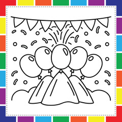 Explosive Volcano Adventure: A Fun and Educational Coloring Page for Kids Featuring Erupting Mountains, Lava Flows, and Earth Science Wonders,  Coloring Fun for Boys and Girls, A Large Creative Page