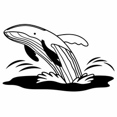 silhouette of a dolphin