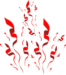 Red Confetti 