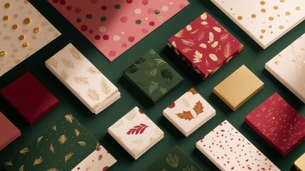 Vibrant Collection of Holiday Gift Wrap and Decorative Paper Designs