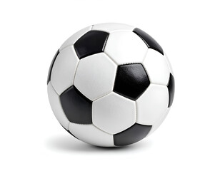 Obraz premium Classic Black and White Soccer Ball Isolated on White
