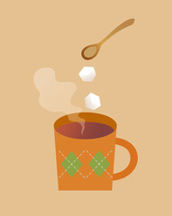 コーヒーと砂糖