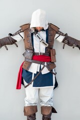 Fototapeta premium Cosplay Costume with Hood and Accents