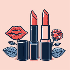 vector illustration of lipstick