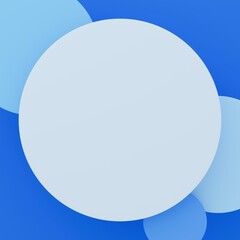 3D背景素材_丸_青