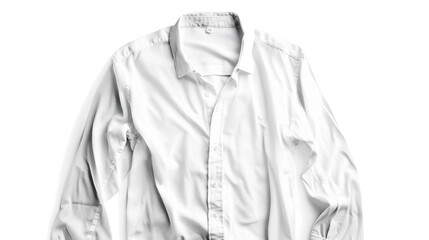 Timeless White Button-Down Shirt on white background