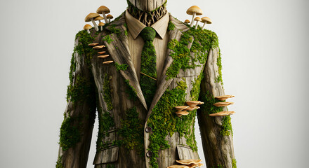 Nature inspired suit illustration