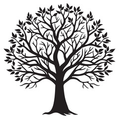 Obraz premium tree silhouette vector
