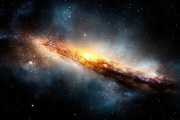 Vibrant Spiral Galaxy in Deep Space galaxy vibrant spiral galaxy universe cosmos stars nebula cosmic