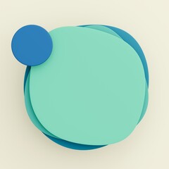 3D背景素材_ポップなフレーム_カラフル