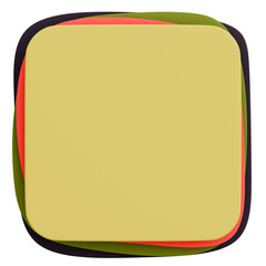 3D背景素材_ポップなフレーム_カラフル