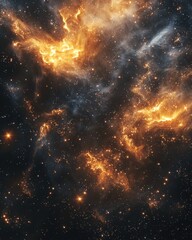Colorful Cosmic Nebula and Stars in Deep Space space nebula stars cosmic colorful universe galaxy