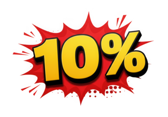 10% Cartoon Style Discount
