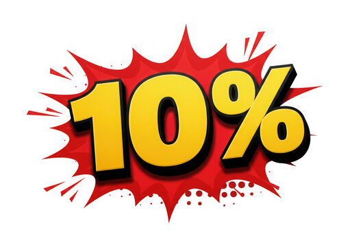 10% Cartoon Style Discount