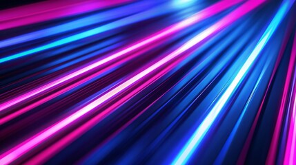 Abstract background with blue and purple stripes, light effects, gradient and glowing elements