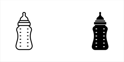 The Baby Bottle icon is a line icon with black contents.