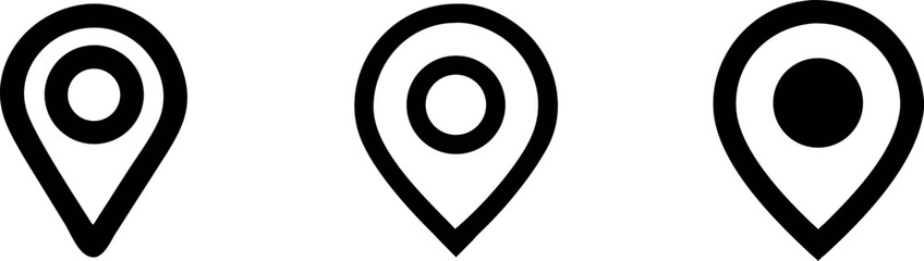 Location icon. location marker. location pin.