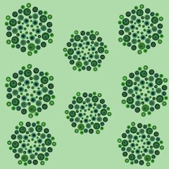 green seamless pattern