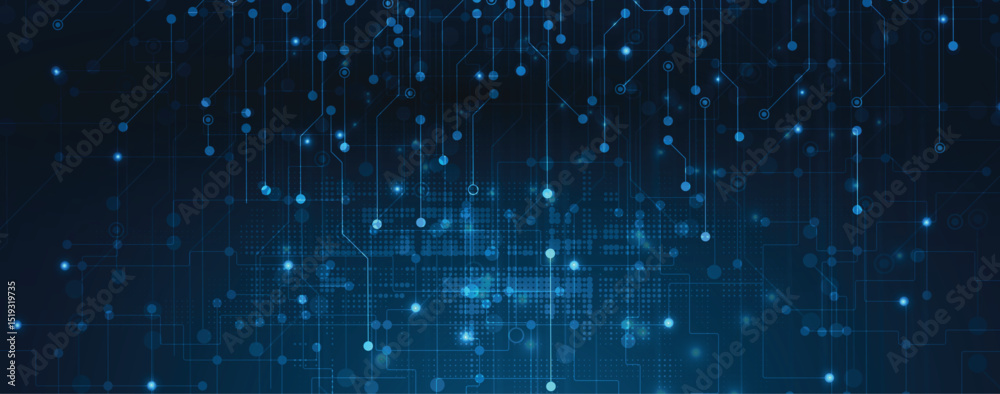Poster abstract modern technology and science concept background