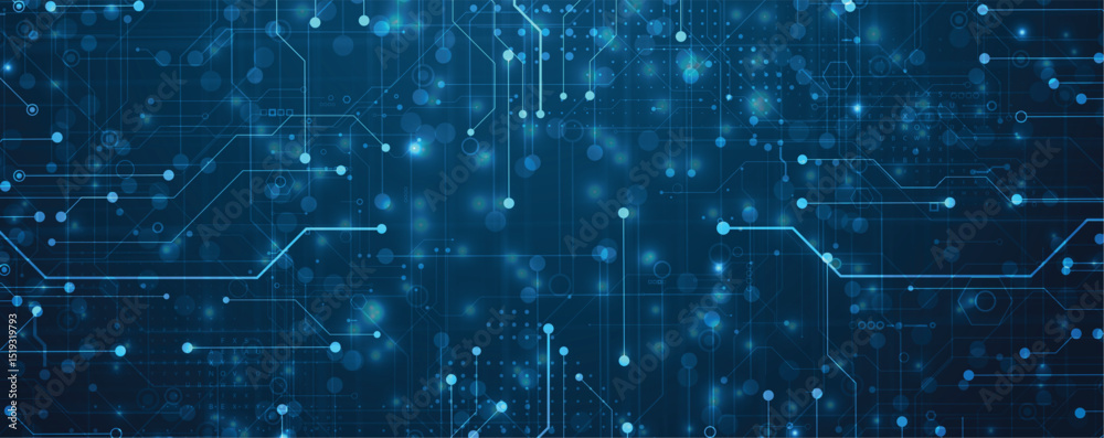 Poster abstract modern technology and science concept background