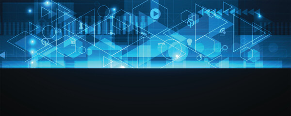 Abstract modern technology and science concept background