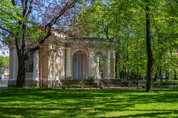 Ancient rotunda in the old park.