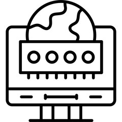 Search Engine Icon Vector Element