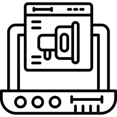 Laptop Icon Vector Element