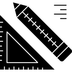 Fototapeta premium Protractor Icon Vector Element