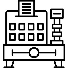 Fototapeta premium Cash Register Icon Vector Element