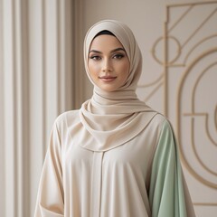 This professionally designed modern and elegant logo is perfect for an online fashion store specializing in Abayas and modest Islamic clothing for women. Featuring clean, feminine typography with soft