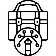 Briefcase Icon Vector Element