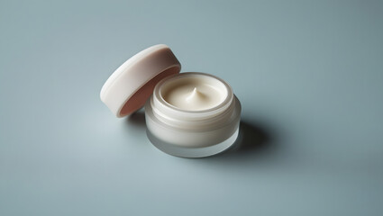 Minimalist Cosmetic Cream Jar Mockup with Matte Lid, No Branding