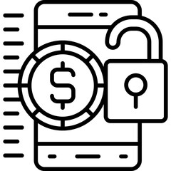 Padlock Icon Vector Element