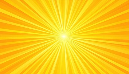 Radiant Yellow Sunburst Background Design