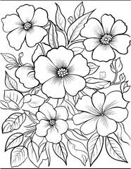 vector drawing of a hand drawn flower