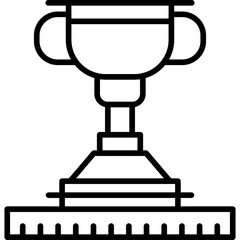 Trophy Icon Vector Element